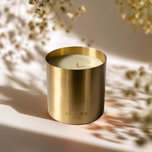 Load image into Gallery viewer, Oud &amp; Geranium <br>Luxury Brass Candle
