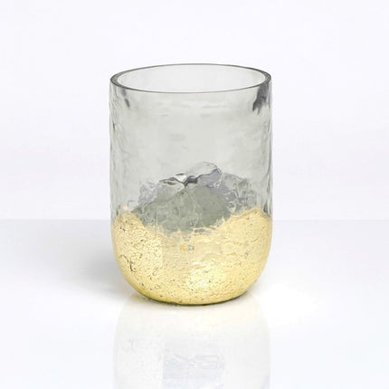 Diwali Gift Foil Dipped Candle Holder by Exclusively Luxe