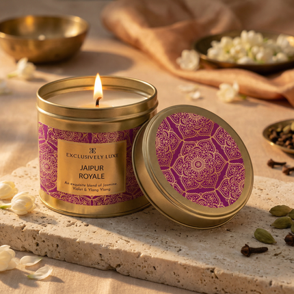 Jaipur Royale Luxury Floral Scented Candle