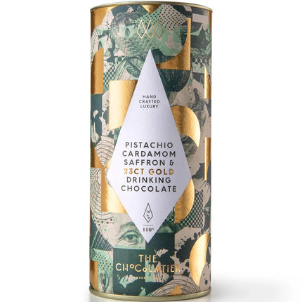 Pistachio, Cardamom, Saffron & 23ct Gold Drinking Chocolate