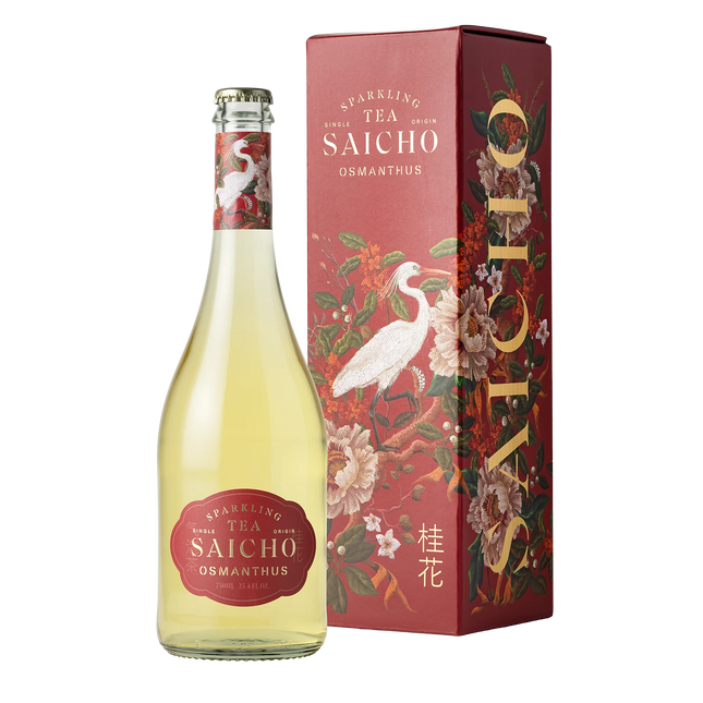 Saicho Osmanthus Sparkling Tea | Luxury Alcohol-Free Aperitif (750ml)