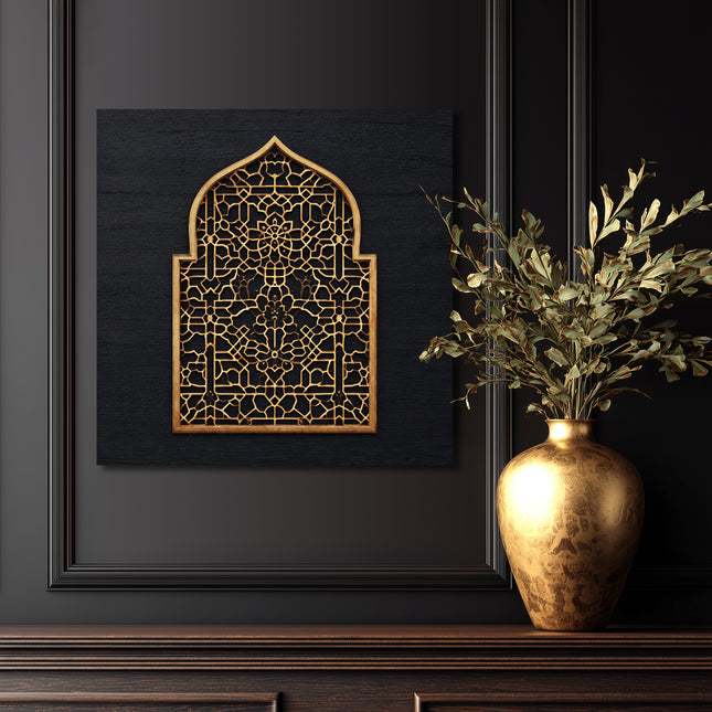 Golden Mosque Sanctuary – Canvas Art