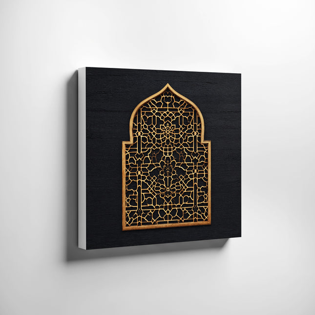 Golden Mosque Sanctuary – Canvas Art