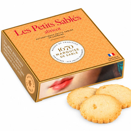 La Sablésienne – Apricot Chip Shortbread Cookies – 100g Box