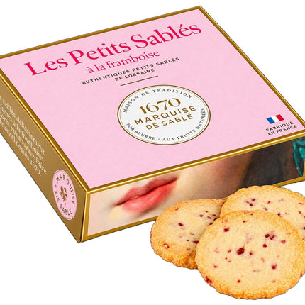 La Sablésienne – Raspberry Chip Biscuits – 100g