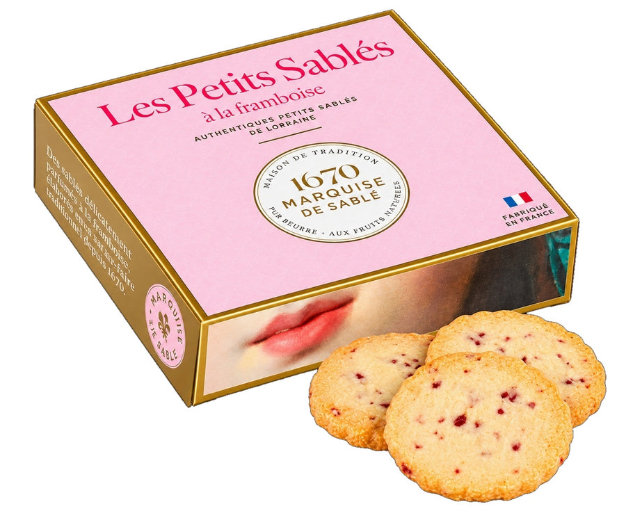 La Sablésienne – Raspberry Chip Biscuits – 100g