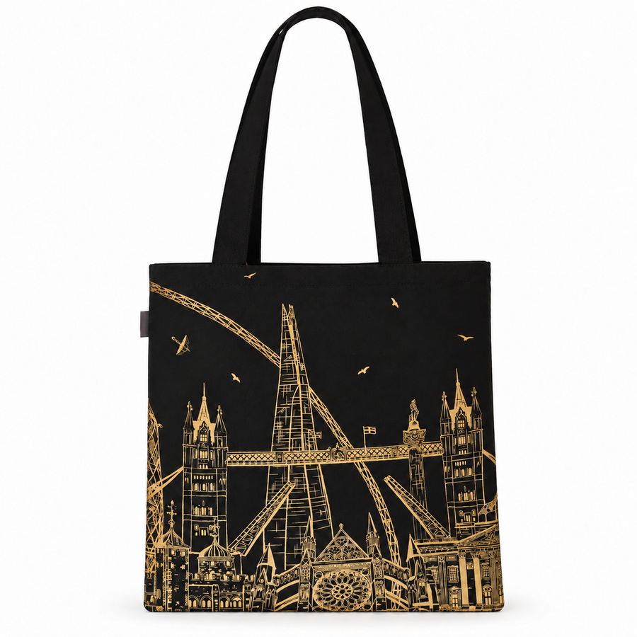 Luxury London Skyline Tote Bag