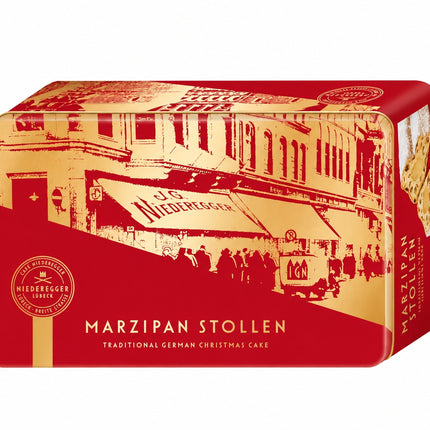 Niederegger Marzipan Stollen In Christmas Gift Box 500g