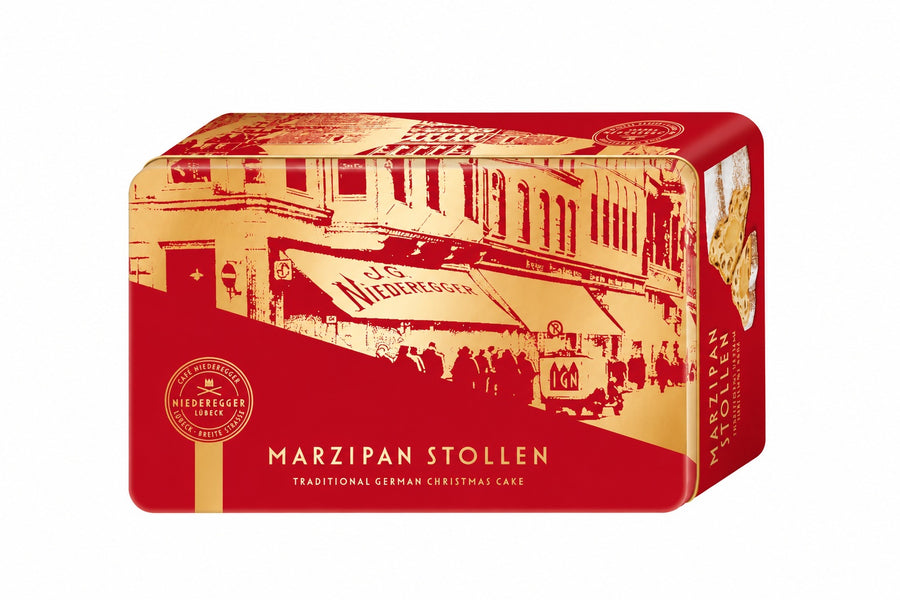 Niederegger Marzipan Stollen In Christmas Gift Box 500g