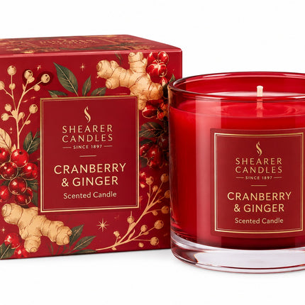 Shearer Candles – Cranberry & Ginger Jar Candle
